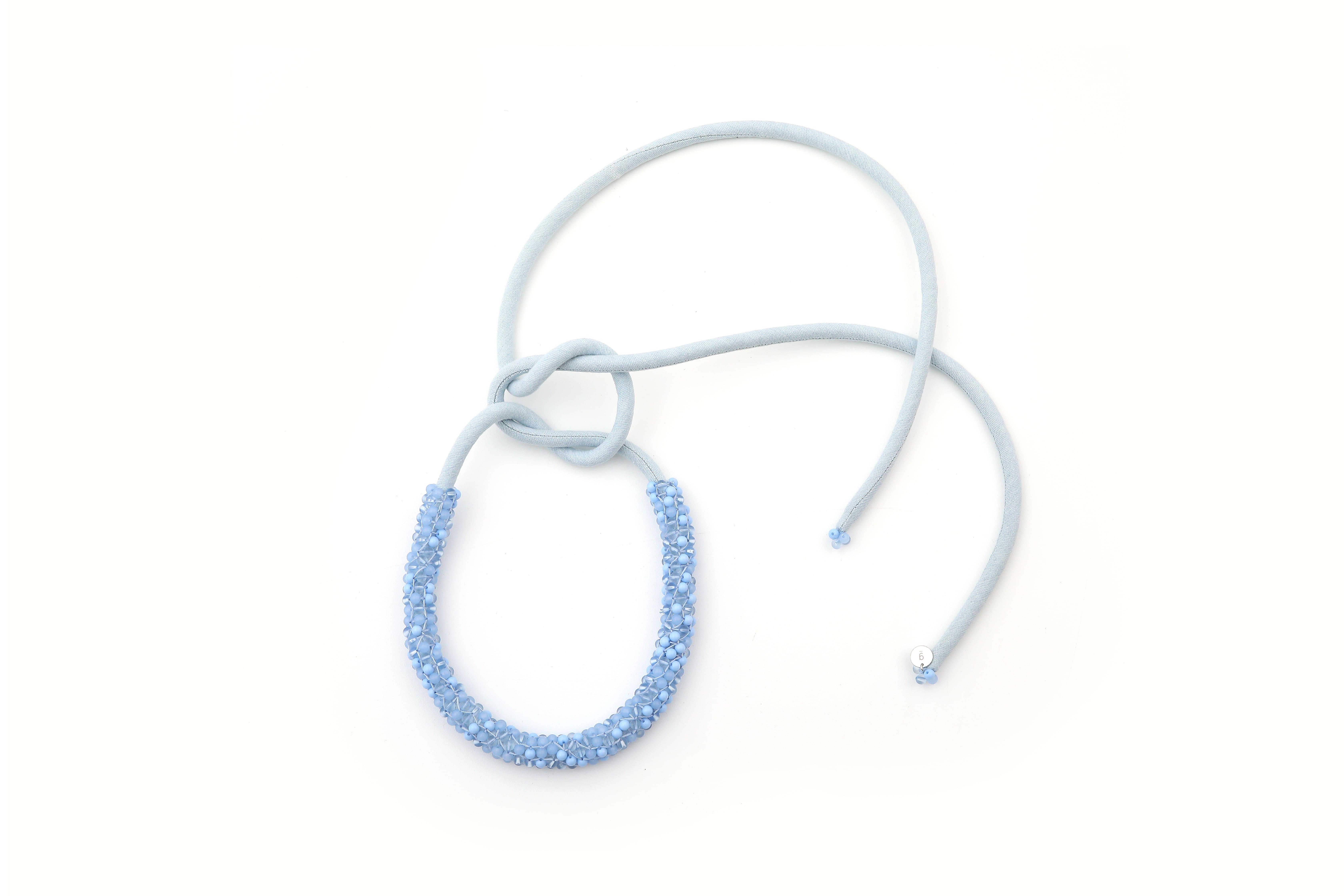 Beads Necklace - Powder Blue