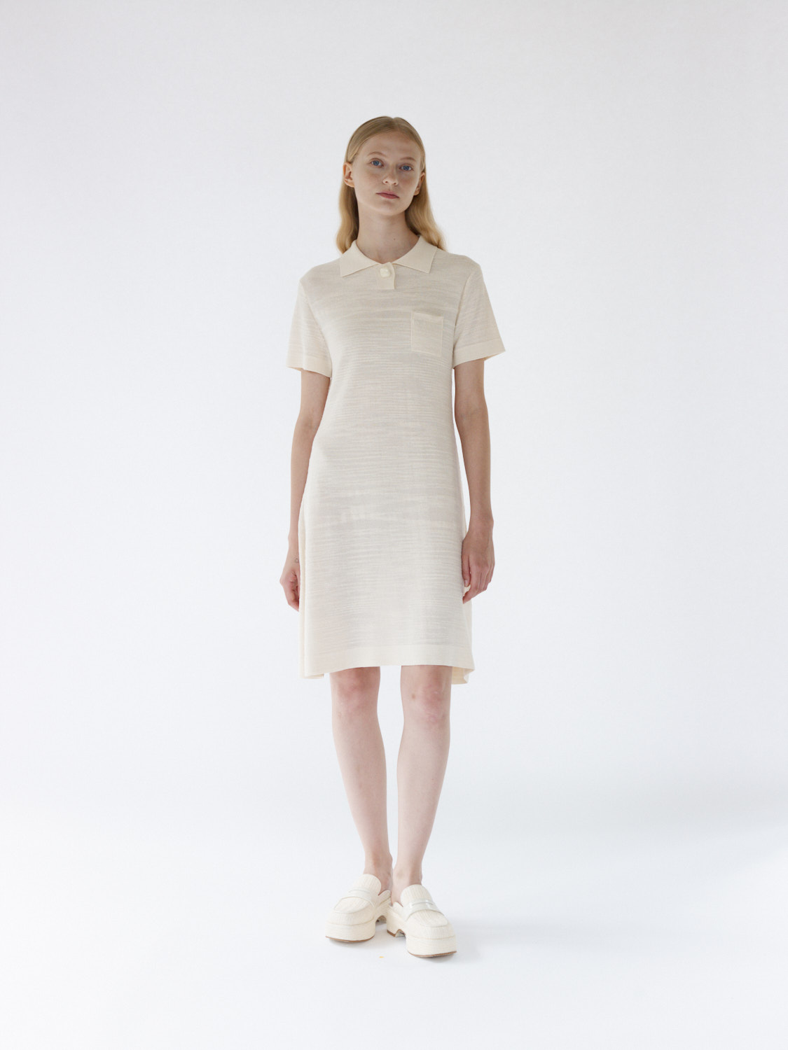 Emily Knit Mini Dress - Vanilla